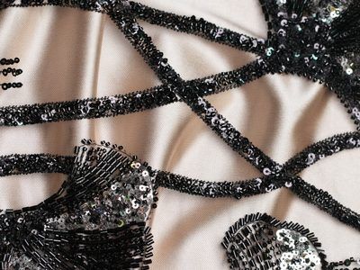 Black sequin swatch