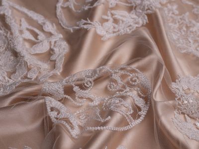 Corded lace swatch